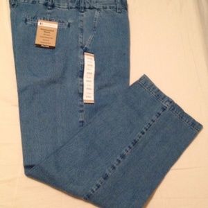 Stonewashed Denim - Relaxed Fit - Plain Front NWT